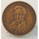 Medaglia emessa da San Marino in bronzo I° Centenario morte Alessandro Manzoni 1973